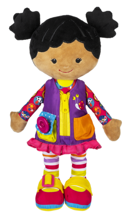 Ganz Learn To Dress Plush Girl Doll
