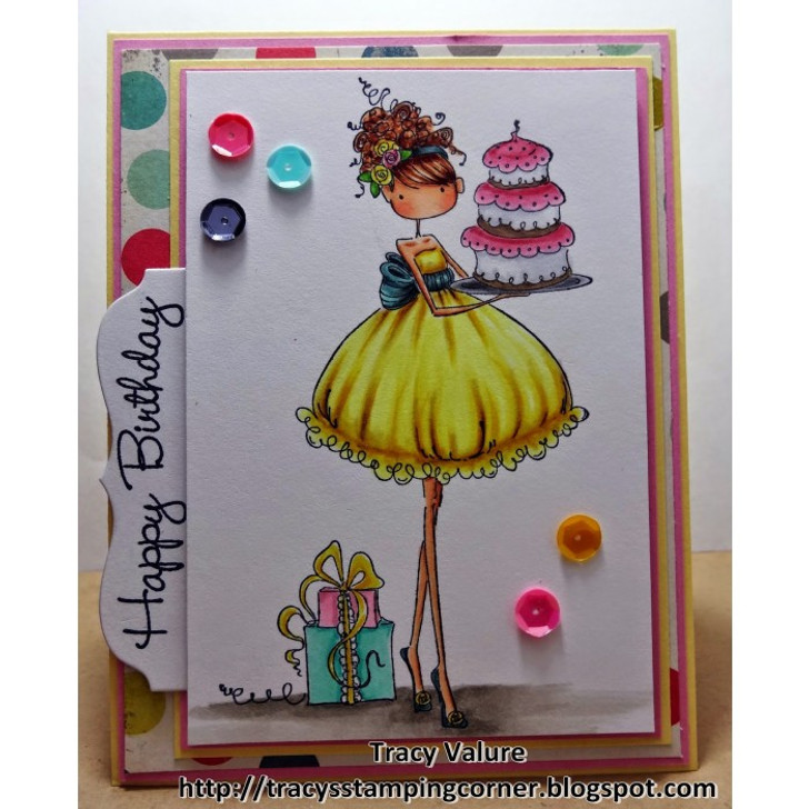 Stamping Bella Rubber Stamp | Uptown Girl Ava Loves To Celebrate