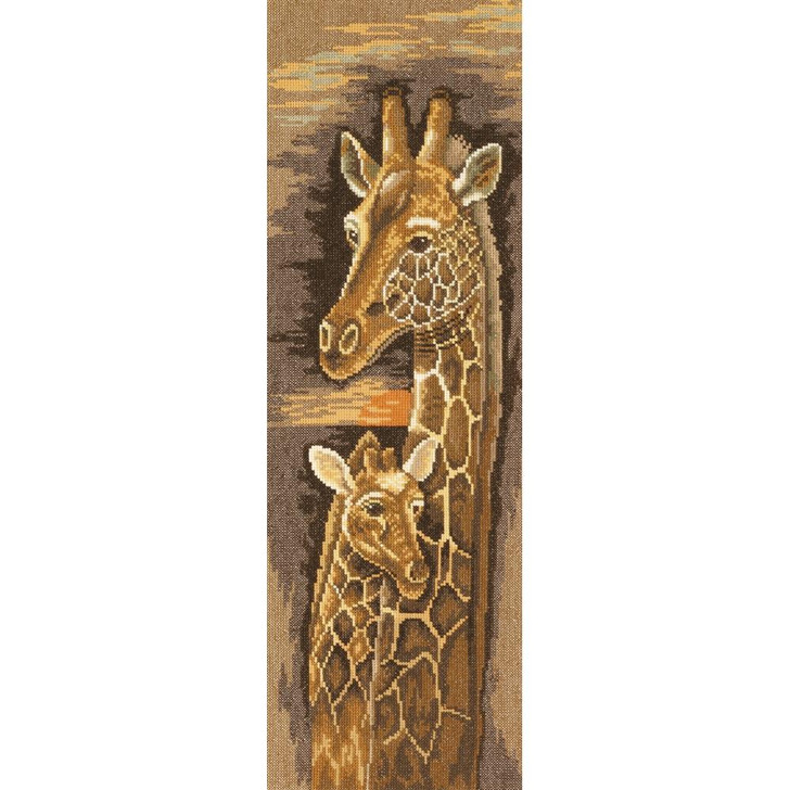 LanArte Counted Cross Stitch Kit ~ Mother and Baby Giraffe (14 Count)