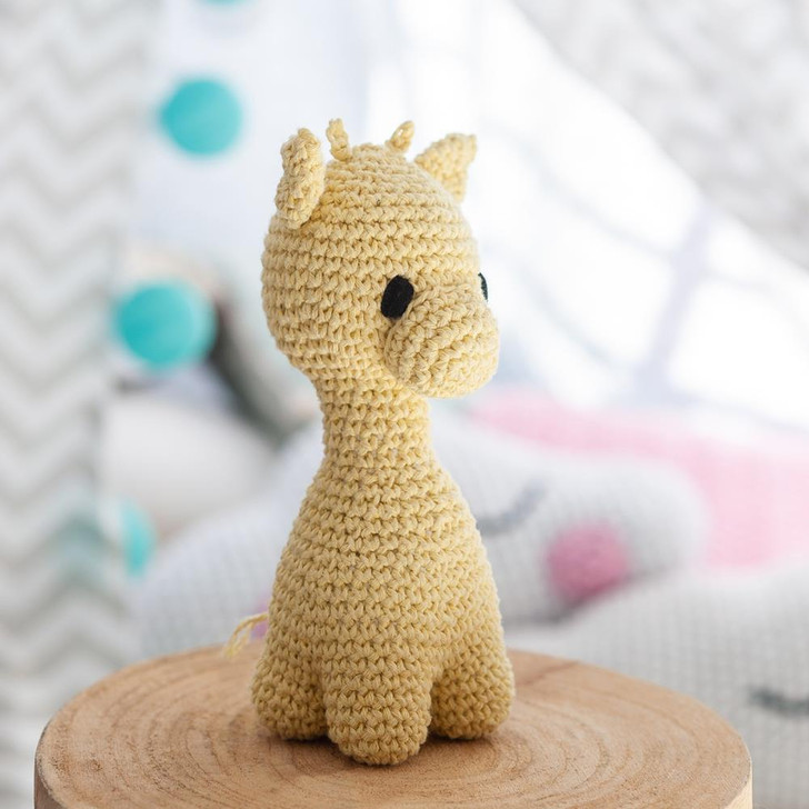 Hoooked Ziggy Giraffe Kit W/Eco Barbante Yarn ~ Popcorn