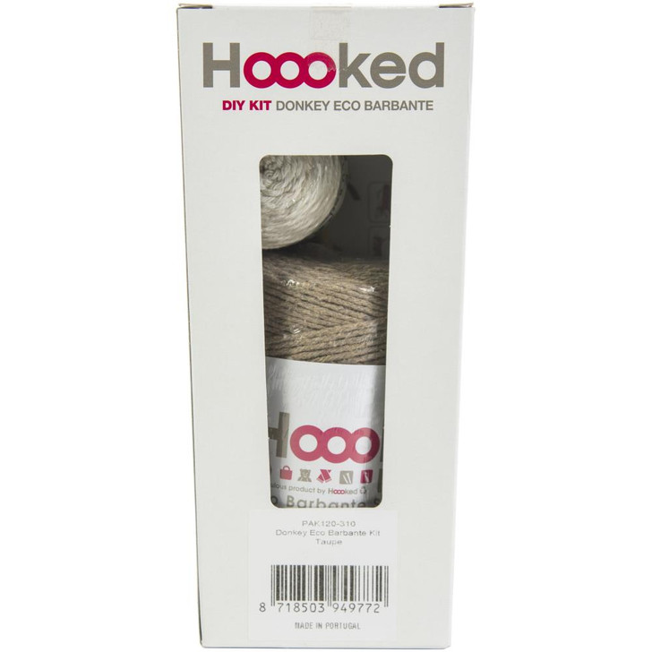 Hoooked Yarn Kit W/Eco Barbante Yarn ~ Taupe Joe Donkey