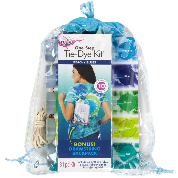Tulip One-Step Tie-Dye Backpack Kit ~ Beachy Blues