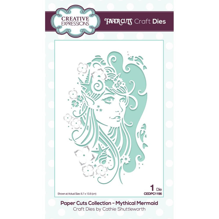 Creative Expressions Paper Cuts Craft Dies - Mythical Mermaid