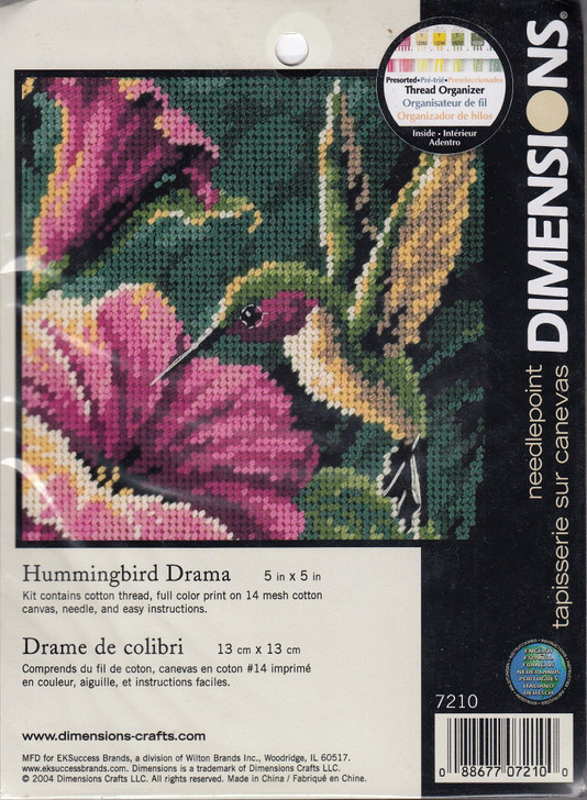 Dimensions Hummingbird Drama Needlepoint Kit