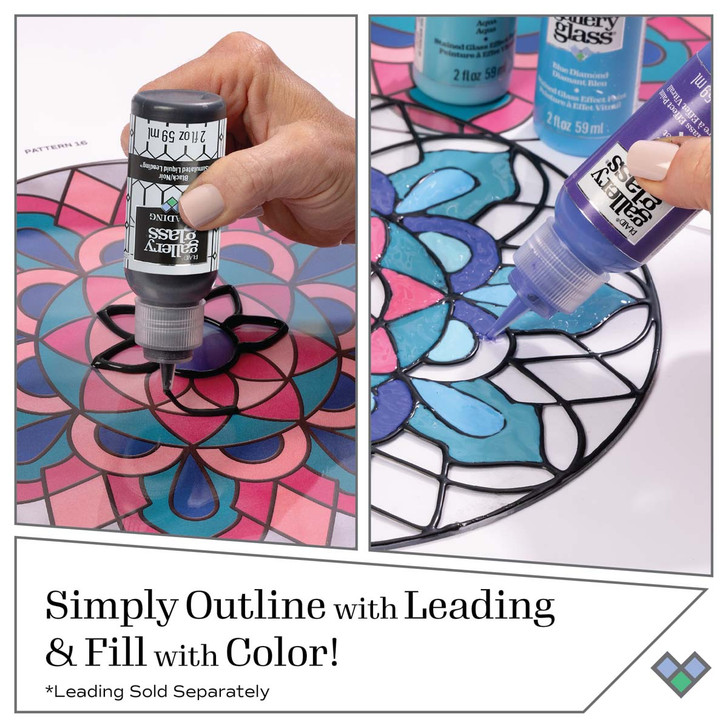 Plaid Gallery Glass Paint 2oz | Turquoise