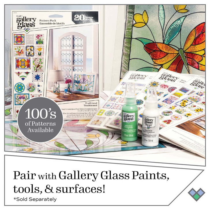 Plaid Gallery Glass Pattern Pack | Floral