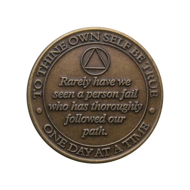 To Thine Own Self Butterfly Bronze Coin