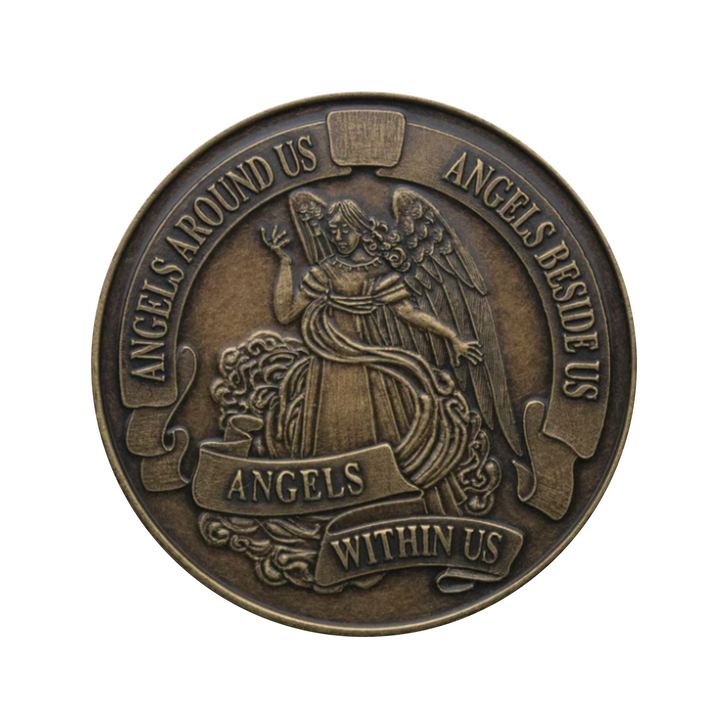 Angels Around Us Bronze Coin