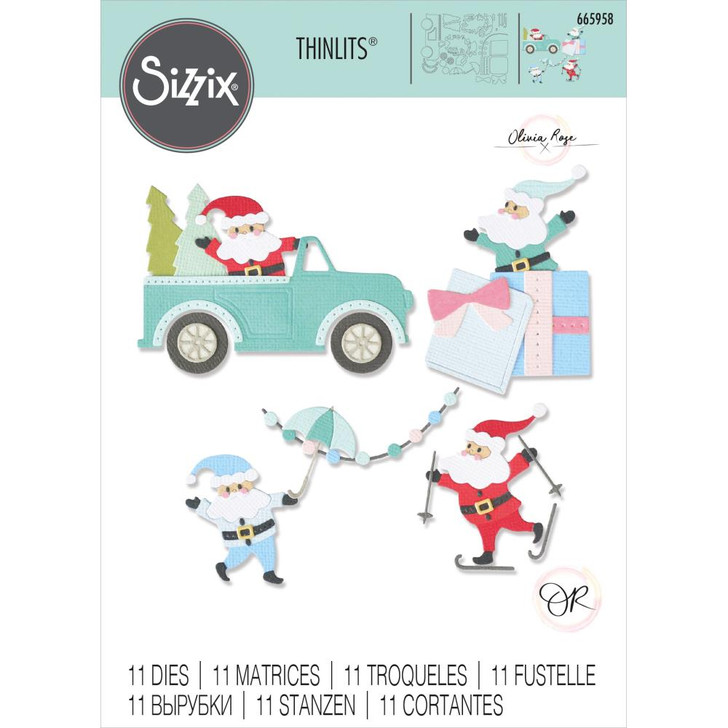 Sizzix Thinlits Dies 11/Pkg | Santa Activities