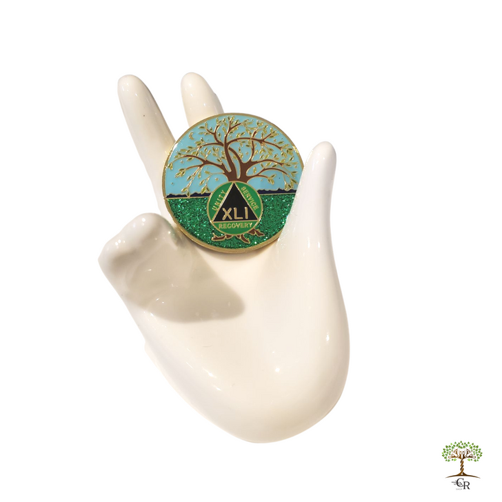 Alcoholics Anonymous (AA) Anniversary Coin – "Celtic Knot" Sobriety Medallion