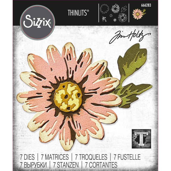 Sizzix Thinlits Dies By Tim Holtz 5/Pkg | Blossom