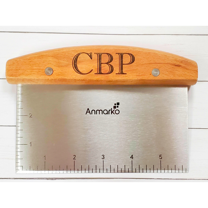 Personalized Bench Scraper Dough Cutter Laser Engraved