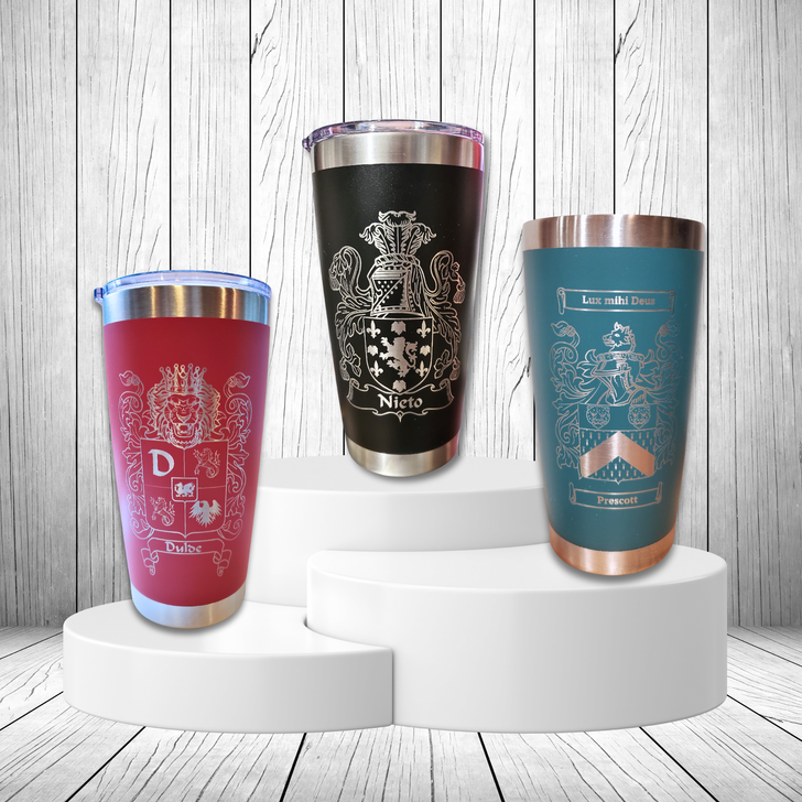 Laser Engraved Hoppy Easter Stainless Steel Powder Coated Tumbler