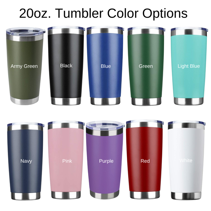 Personalized Family Crest Coat of Arms Laser Engraved 20oz Tumbler