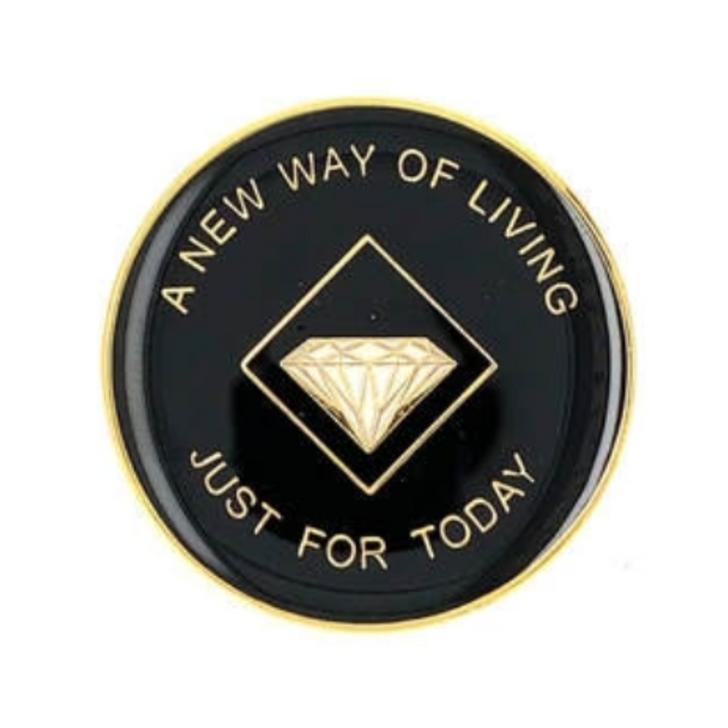 NA Black/Gold Coin Medallion