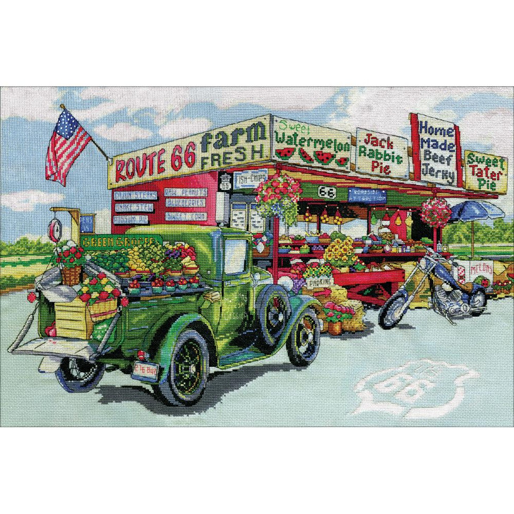 Route 66 Counted Cross Stitch Kit | Design Works