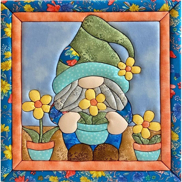 Quilt-Magic No Sew Wall Hanging Kit | Springtime Gnome