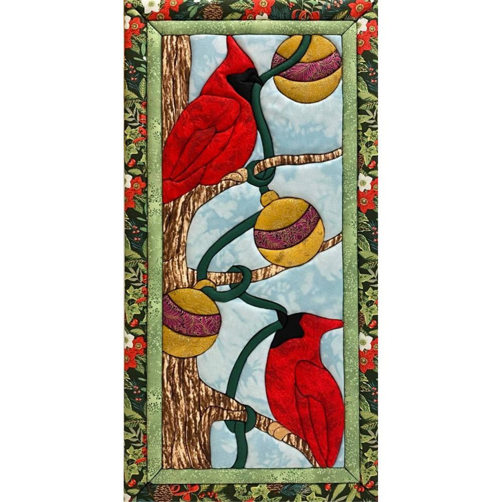 Quilt-Magic No Sew Wall Hanging Kit | Christmas Cardinals