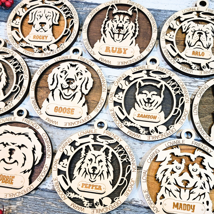 Personalized Dog Ornament