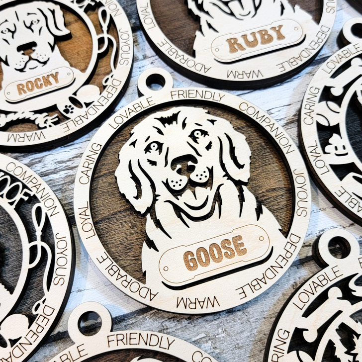 Personalized Dog Ornament