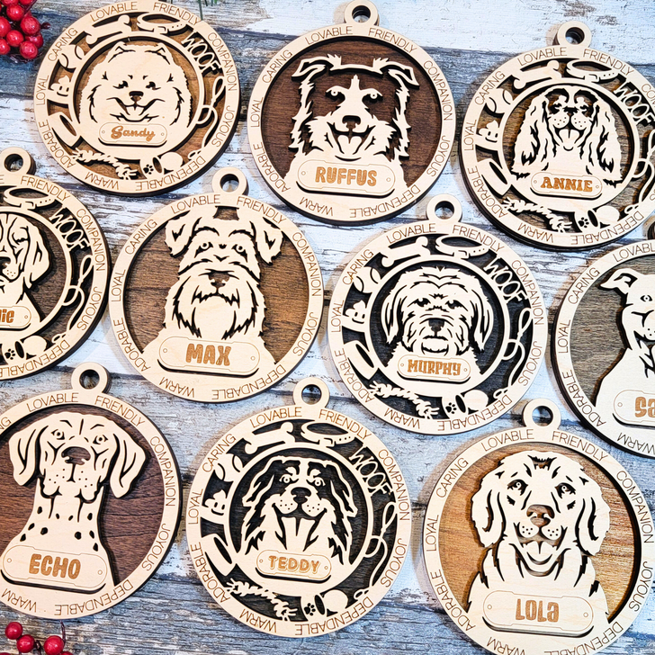 Personalized Dog Ornament