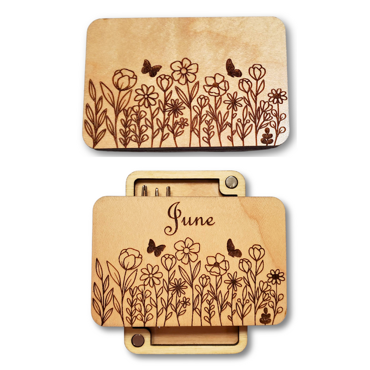 Wildflowers Magnetic Needle Minder Storage Case