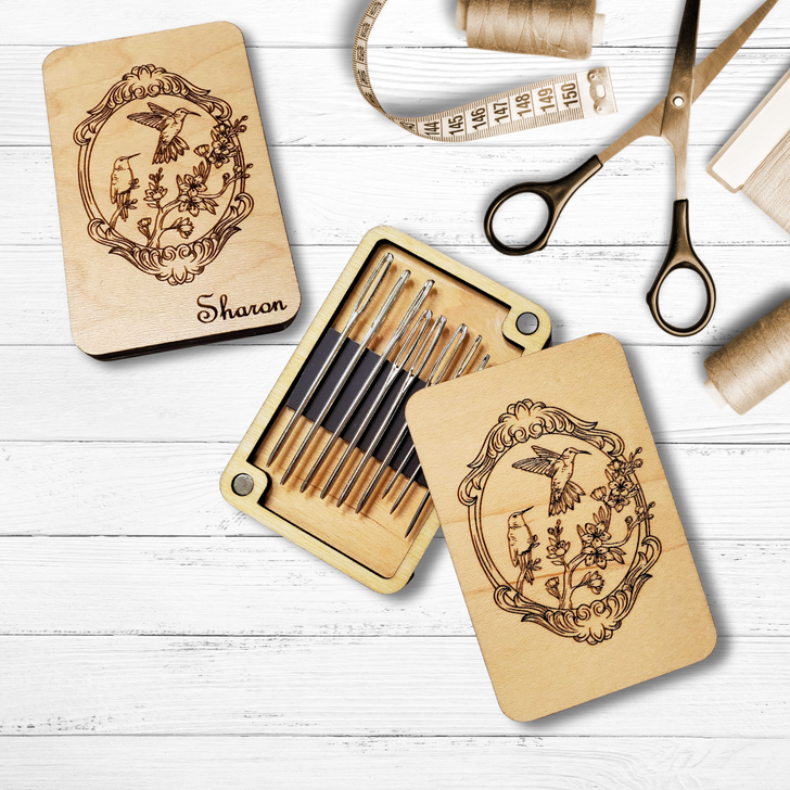 Hummingbirds Magnetic Needle Minder Storage Case