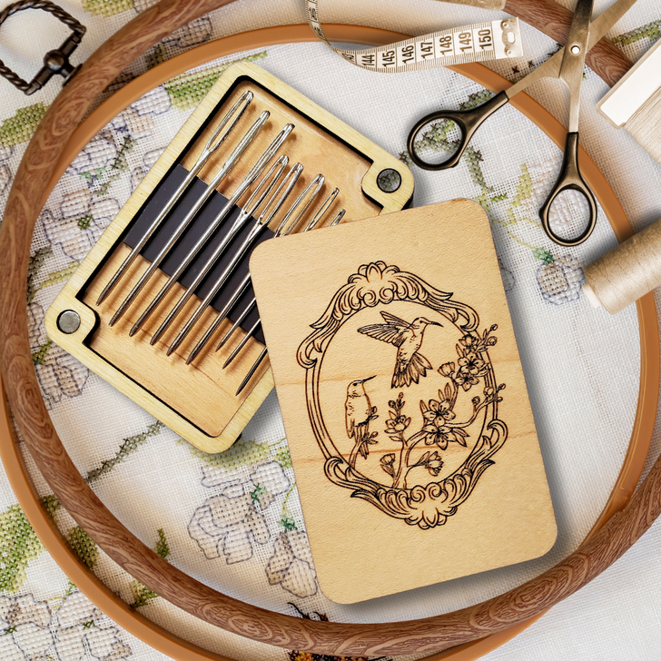 Hummingbirds Magnetic Needle Minder Storage Case