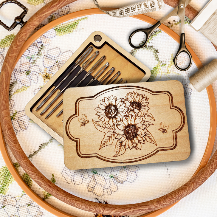 Needle Minder Storage Case - Sunflowers