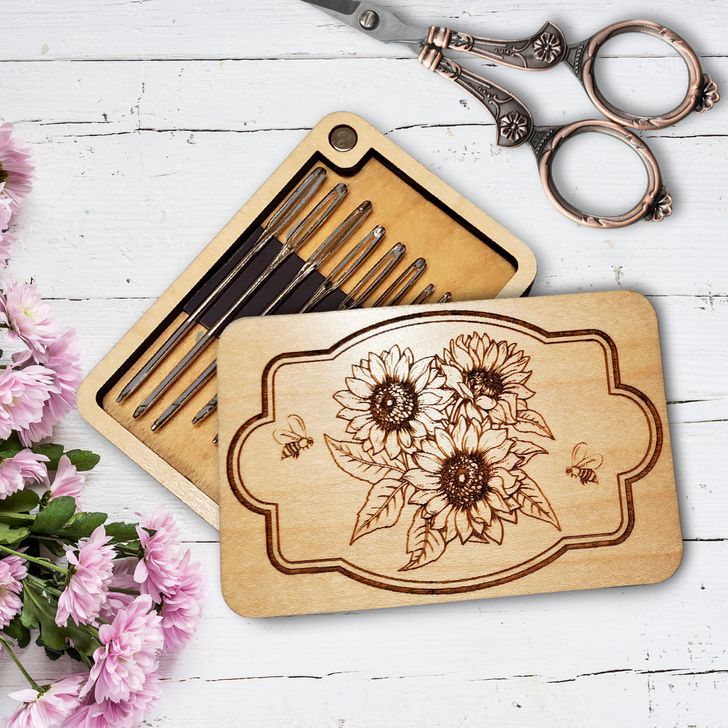 Needle Minder Storage Case | Sunflowers