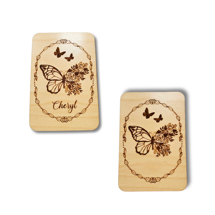Magnetic Needle Minder Storage Case - Butterfly Floral