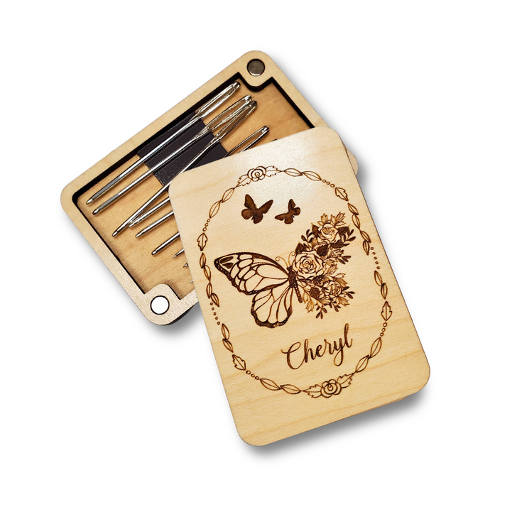 Needle Minder Storage Case | Butterfly Floral