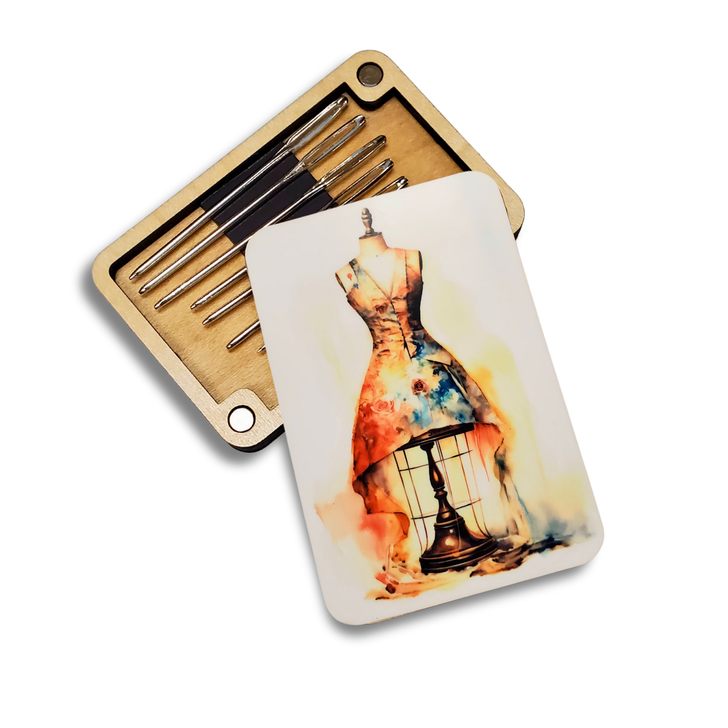 Magnetic Needle Minder Storage Case - Dress Form