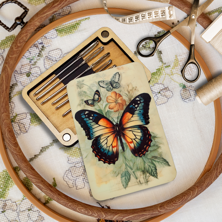 Needle Minder Storage Case | Butterflies