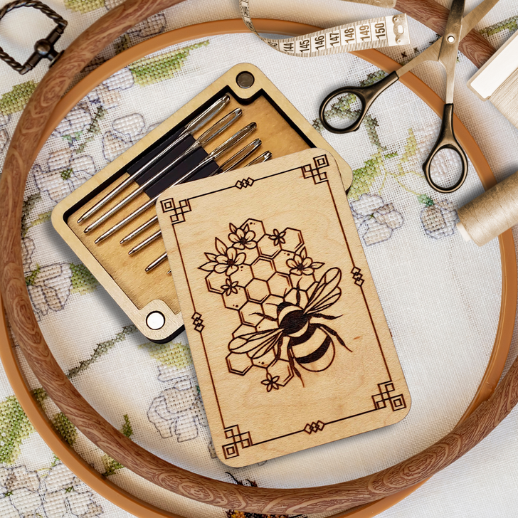 Needle Minder Storage Case | Bumble Bee Honeycomb