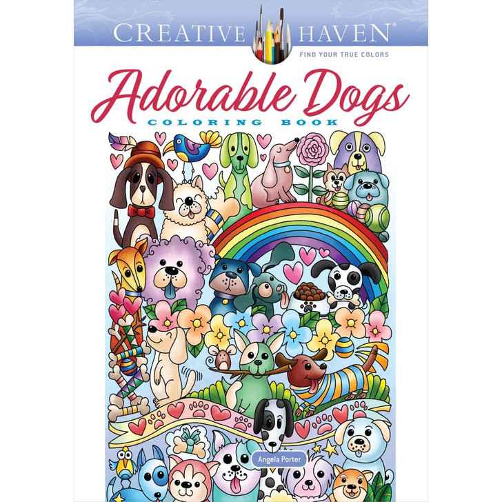 Creative Haven: Adorable Dogs Coloring Book
