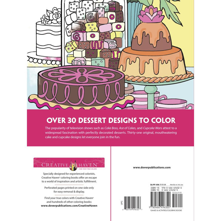 Creative Haven: Designer Desserts Coloring Book