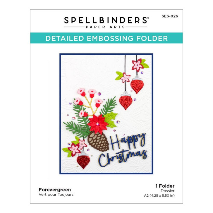 Spellbinders 3D Embossing Folder | Forevergreen