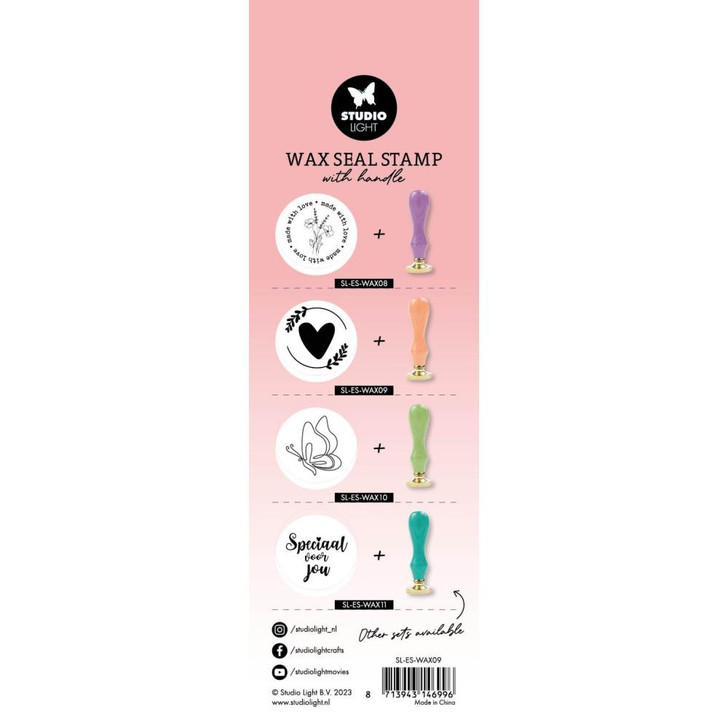 Studio Light Essentials Wax Stamp With Handle | Nr. 09, Heart