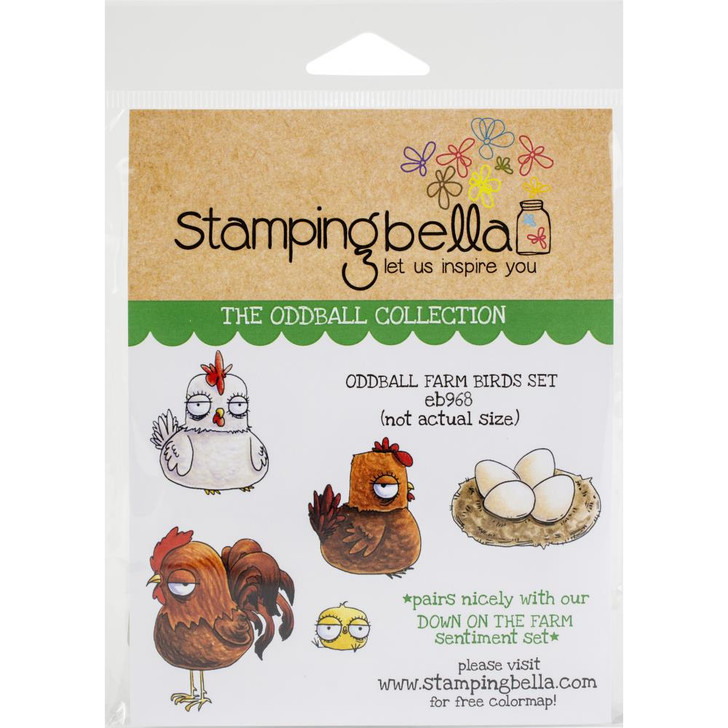 Stamping Bella Rubber Stamps | Oddball Farm Bird Set