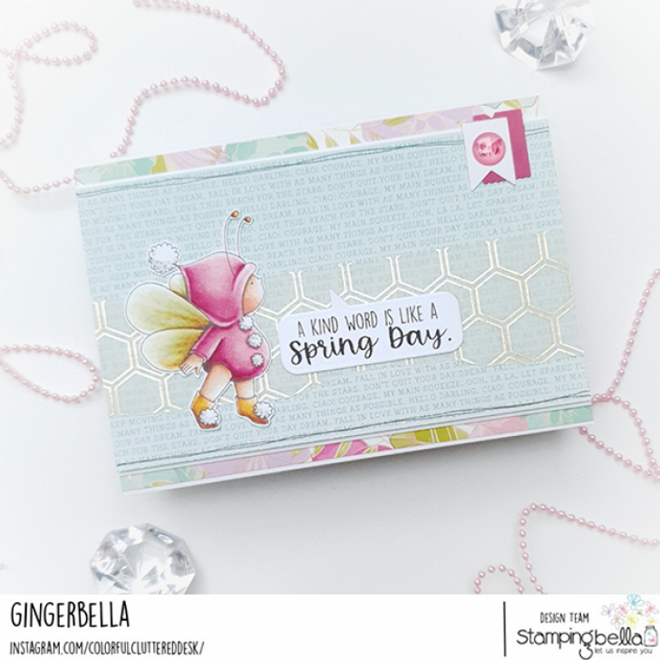 Stamping Bella Rubber Stamp | Bundle Girl Is A Bee