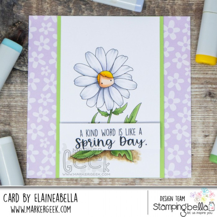 Stamping Bella Rubber Stamp | Tiny Townie Wonderland Daisy