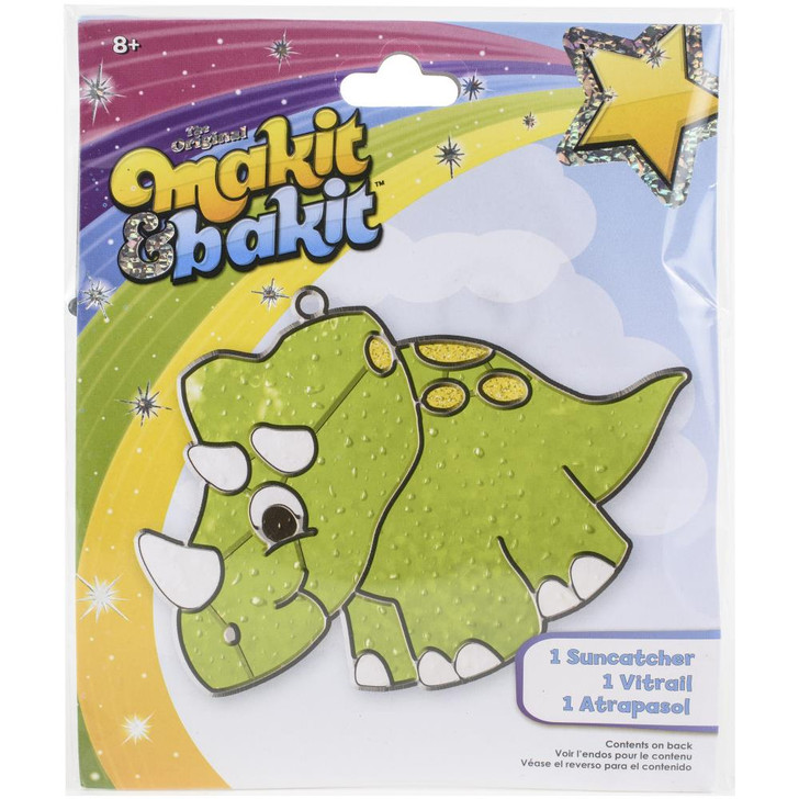 Colorbok Makit & Bakit Suncatcher Kit | Dinosaur