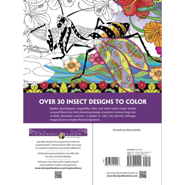 Creative Haven: Incredible Insect Designs Coloring Book