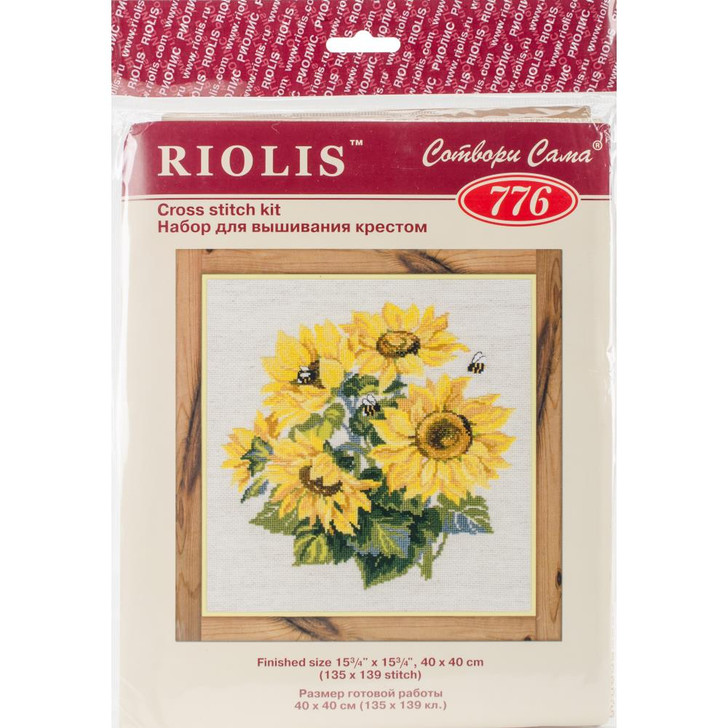 RIOLIS Counted Cross Stitch Kit | Sunflowers
