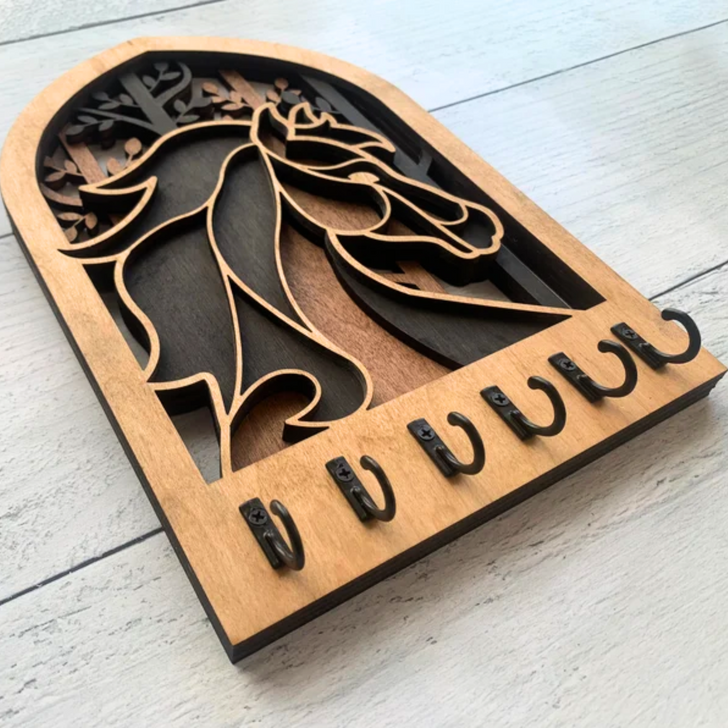 Key Holder Wall Plaque | Horse