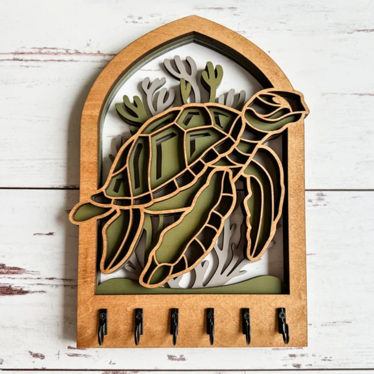 Key Holder Wall Plaque | Sea Turtle