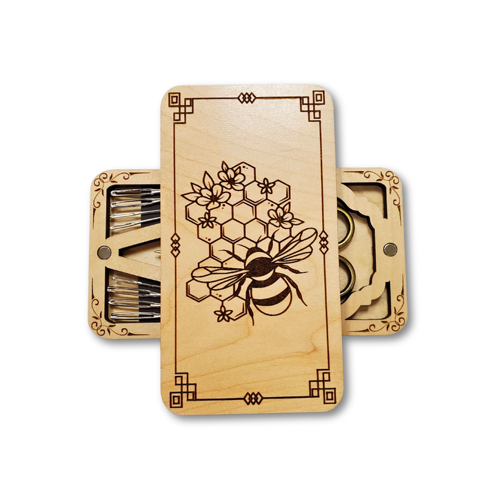 Scissor Minder Storage Case - Honeycomb Bee