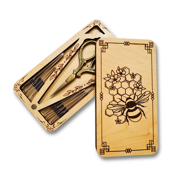 Scissor Minder Storage Case - Honeycomb Bee