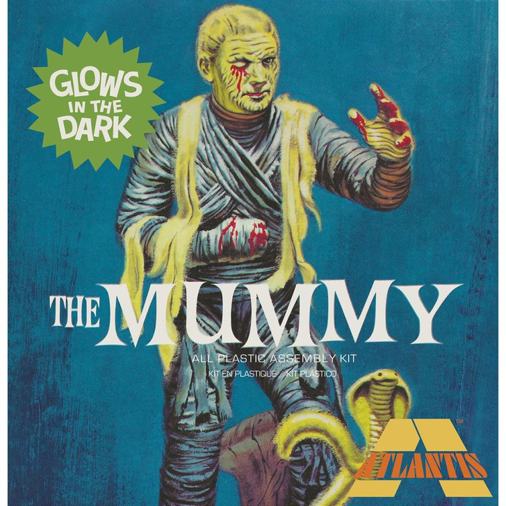 Atlantis Plastic Model Kit | Lon Chaney Jr. Mummy Glow Limited Ed.
